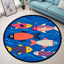Colorfull Fish Carpet Round Rug