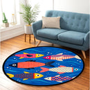 Colorfull Fish Carpet Round Rug