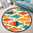 Colorfull Fish Pattern Carpet Round Rug