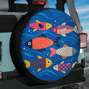 Fish Pattern Car Spare Tire Cover With Camera Hole