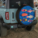 Fish Pattern Car Spare Tire Cover With Camera Hole