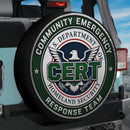 Community Emergency Response Team Car Spare Tire Cover