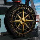 Compass Gold Car Spare Tire Cover