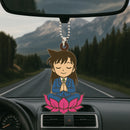 Ran Mori Mandala Meditating Yoga Lotus Car Ornament Custom Car Accessories Decorations