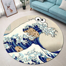 Cookie The Great Wave Round Rug