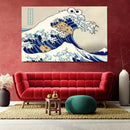 Cookie The Great Wave Japan - Living Room - Canvas Wall Art - Print - Wall Decor