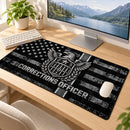 Corrections Officer American Flag Desk Mat