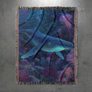 Cosmic Whale Woven Throw Blanket