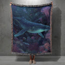 Cosmic Whale Woven Throw Blanket