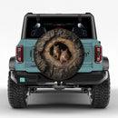 Couple Squirrel in Nest Car Spare Tire Cover