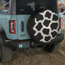 Cow Hide Pattern Black Jeep Car Spare Tire Cover