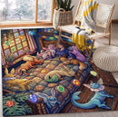 Cozy Eevee Evolution Rectangular Area Rug