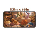 Cozy Eevee Pokemon Desk Mat