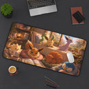 Cozy Eevee Pokemon Desk Mat