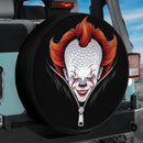 IT Pennywise Horror Unzipped Jeep Car Spare Tire Cover
