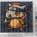 Cubone Pokemon Ninja Hidden Leaf Village Headband Shower Curtain
