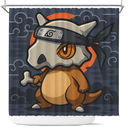 Cubone Pokemon Ninja Hidden Leaf Village Headband Shower Curtain