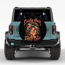 Curly Hair Don't Care Car Spare Tire Cover