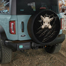 Cute Baby Goat Tearing Car Spare Tire Cover