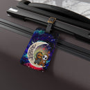 Cute Groot And Jack Nightmare Before Christmas Love You To The Moon Galaxy Luggage Tag