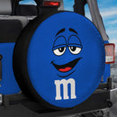 Cute Blue Chocolate Candy Jeep Car Spare Tire Cover