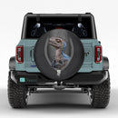 Blue Velociraptor Jurassic World Dinosaur Jeep Car Spare Tire Cover