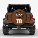Cute Brown Chocolate Candy Jeep Car Spare Tire Cover