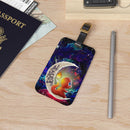 Cute Charmander Pokemon Love You To The Moon Galaxy Luggage Tag