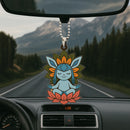 Cute Chibi Glaceon Eevee Evolution Mandala Meditating Yoga Lotus Car Ornament Custom Car Accessories Decorations