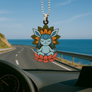 Cute Chibi Glaceon Eevee Evolution Mandala Meditating Yoga Lotus Car Ornament Custom Car Accessories Decorations