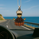 Cute Chibi Gojo Mandala Meditating Yoga Lotus Car Ornament Custom Car Accessories Decorations