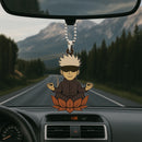 Cute Chibi Gojo Mandala Meditating Yoga Lotus Car Ornament Custom Car Accessories Decorations