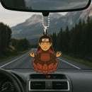 Cute Chibi Hashirama Mandala Meditating Yoga Lotus Car Ornament Custom Car Accessories Decorations