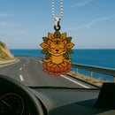 Cute Chibi Tiger Mandala Meditating Yoga Lotus Car Ornament Custom Car Accessories Decorations