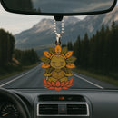 Cute Chibi Turtle Mandala Meditating Yoga Lotus Car Ornament Custom Car Accessories Decorations