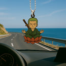 Cute Chibi Zoro One Pieace Mandala Meditating Yoga Lotus Car Ornament Custom Car Accessories Decorations