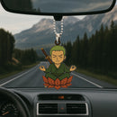 Cute Chibi Zoro One Pieace Mandala Meditating Yoga Lotus Car Ornament Custom Car Accessories Decorations