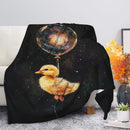 Cute Chick Watercolor Star Night Premium Blanket