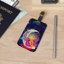 Cute Eevee Pokemon Sleep Night Love You To The Moon Galaxy Luggage Tag
