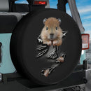 Hamster Peeking 3D Jeep Car Spare Tire Cover