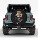 Hamster Peeking 3D Jeep Car Spare Tire Cover