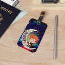 Cute Hinata Haikyuu Couple Love You To The Moon Galaxy Luggage Tag