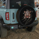 Cute Hippo Tearing Car Spare Tire Cover