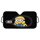 Cute Minion Zip Custom Car Windshield Sunshades
