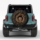Cute Owl In Tree Hollow Custom Jeep Wheel Cover With Camera Hole