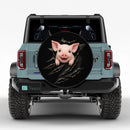 Peeking Pig Car Spare Tire Cover