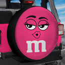 Cute Pink Chocolate Candy Girl Jeep Car Spare Tire Cover