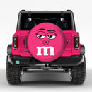 Cute Pink Chocolate Candy Girl Jeep Car Spare Tire Cover