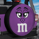 Cute Purple Chocolate Candy Girl Jeep Car Spare Tire Cover