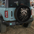 Peeking Raccoon Car Spare Tire Cover
